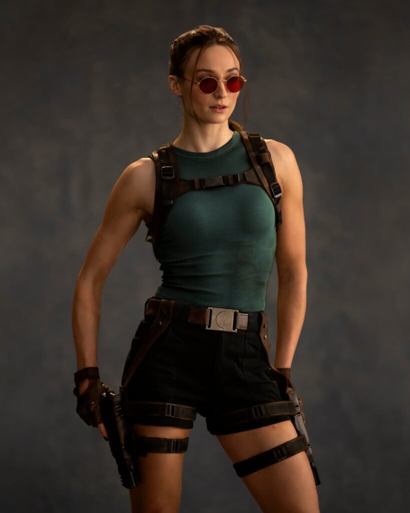 Sophie Turner as Lara Croft on Tomb Raider