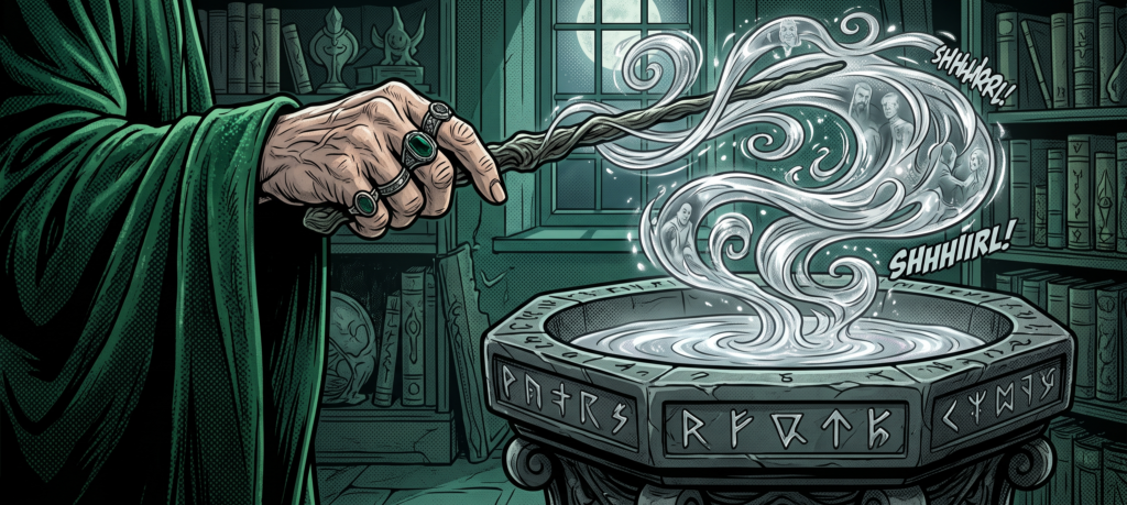 Penseira em Harry Potter e o Enigma do Príncipe Livro