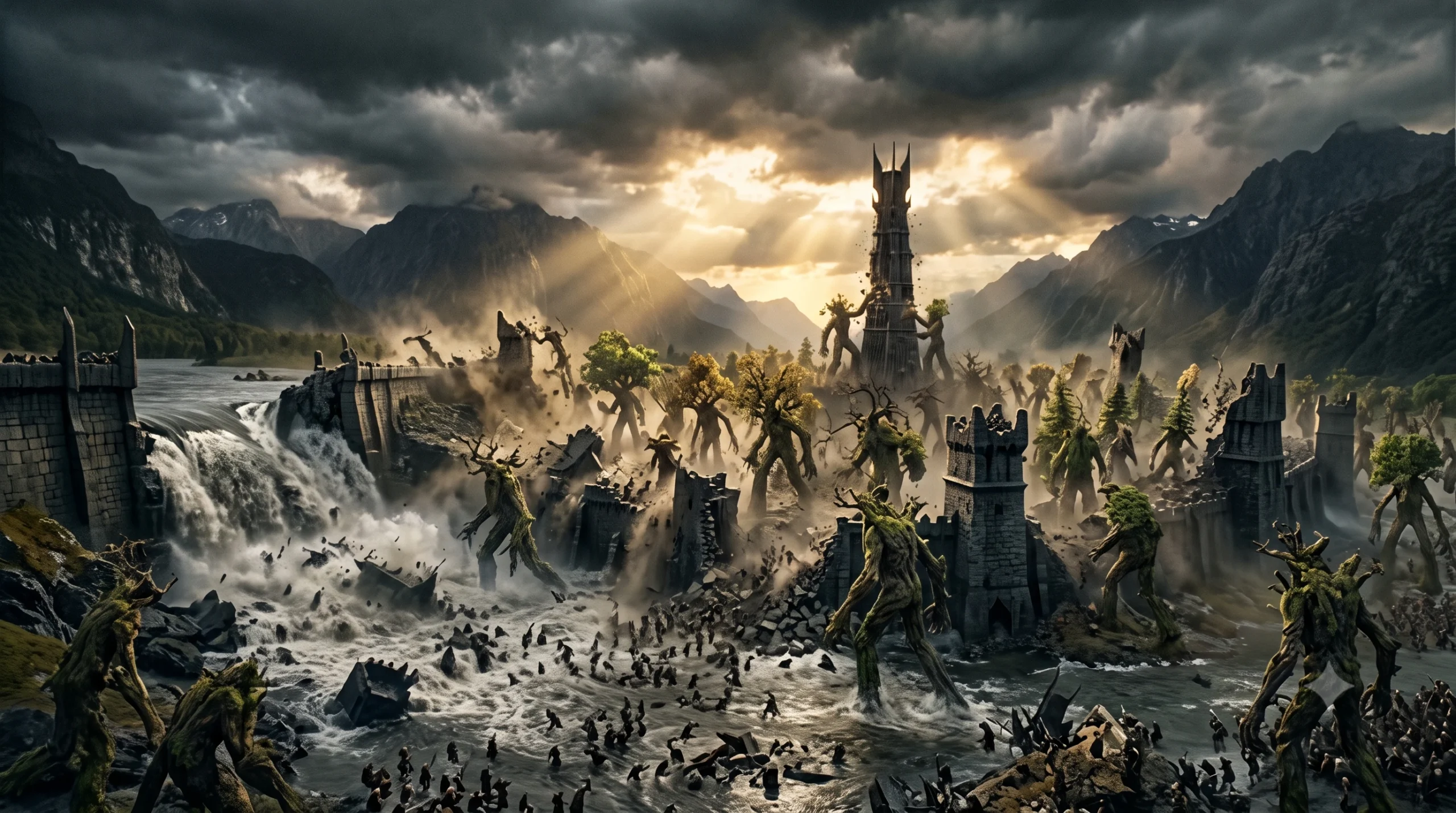 ⚔️ O Senhor dos Anéis As Duas Torres Livro: Abismo de Helm, Ents e a Queda de Saruman!