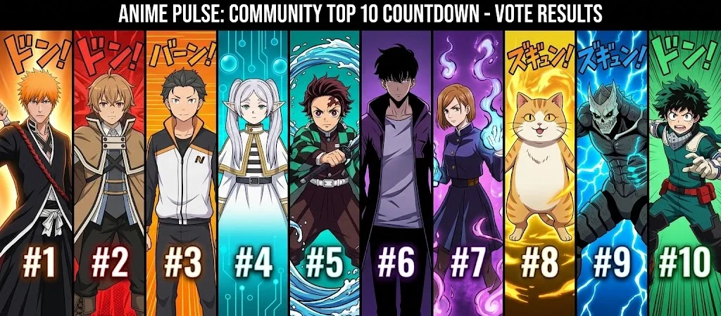 ⛩️ 10 Animes Mais Vistos de Agosto de 2026: O Ranking Definitivo em Contagem Regressiva!
